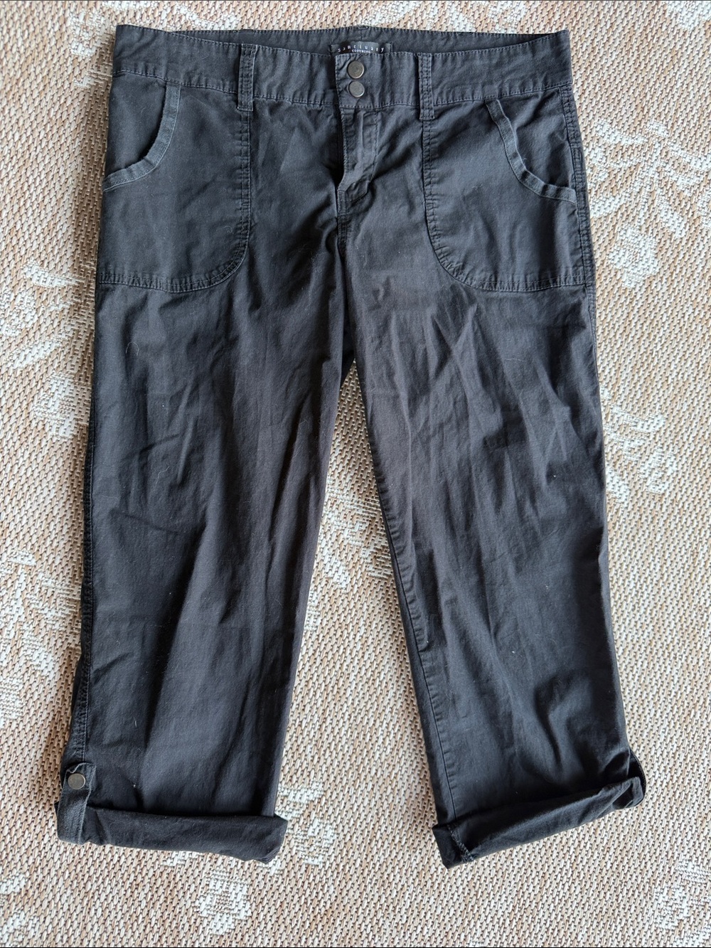 Sanctuary Black Pants with Branded Waist Label 1552 LGW2